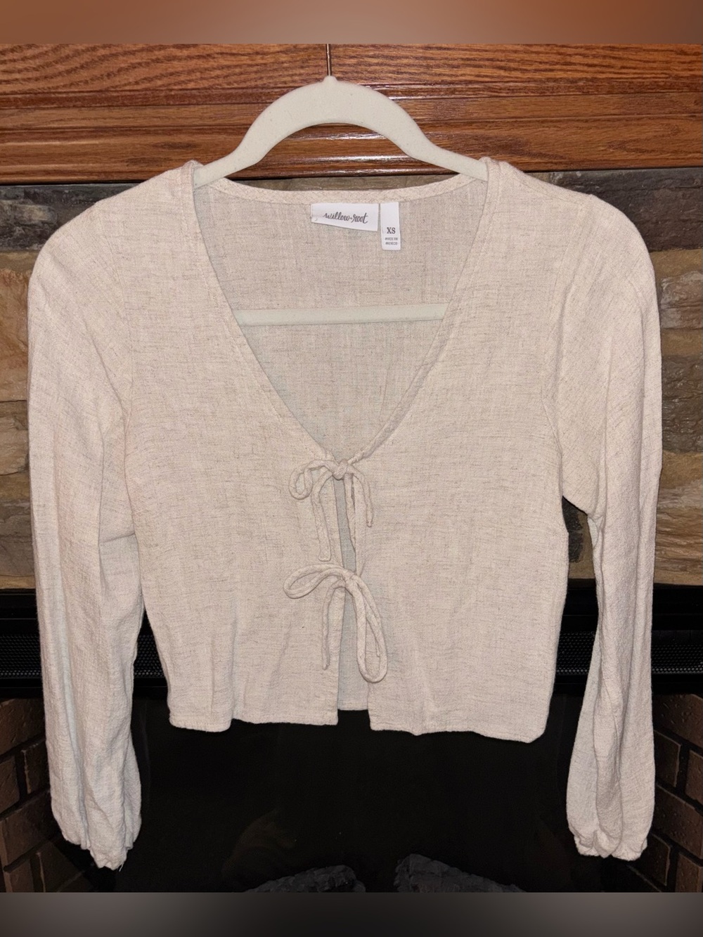 Willow + Root Front Tie Blouse